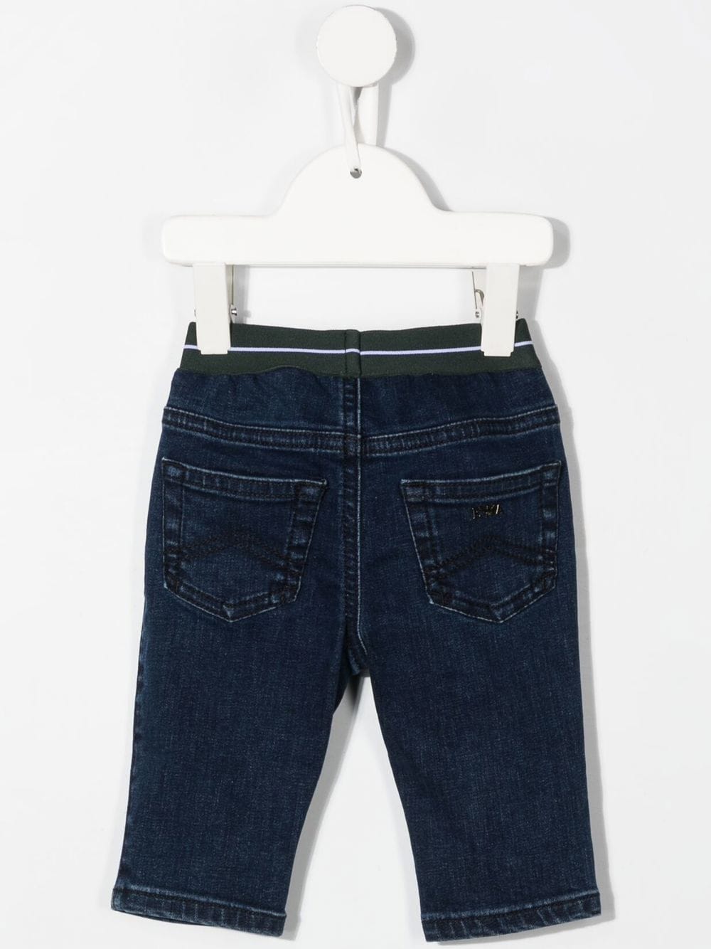 Emporio Armani Kids Jeans met logoband - Blauw