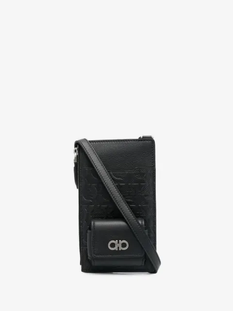 Ferragamo Gancini-plaque phone bag