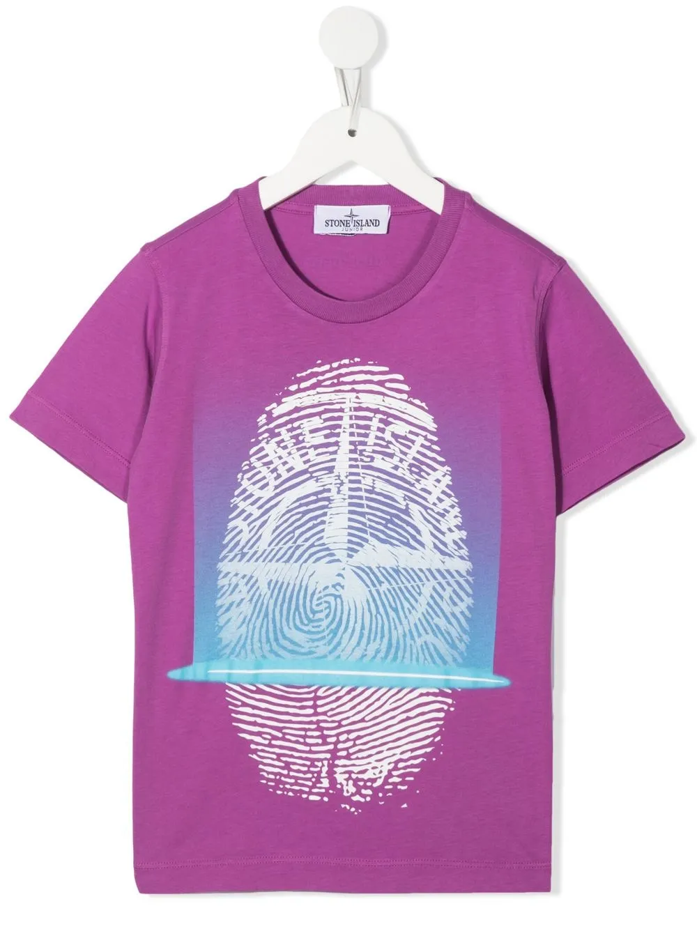 

Stone Island Junior playera manga corta con estampado gráfico - Morado