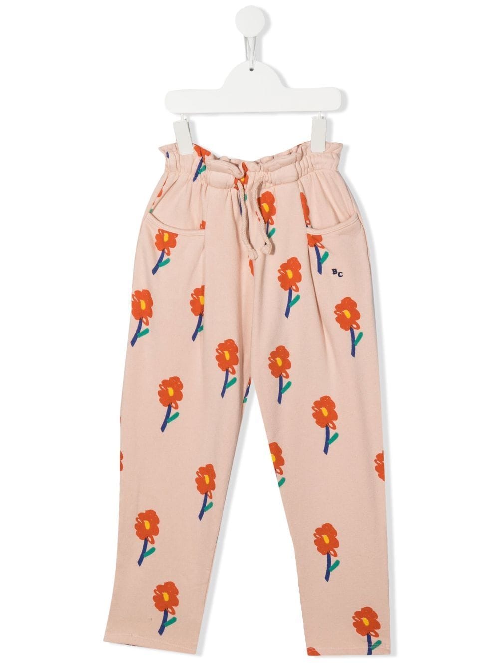 bobo choses pantalon à imprimé floral - rose