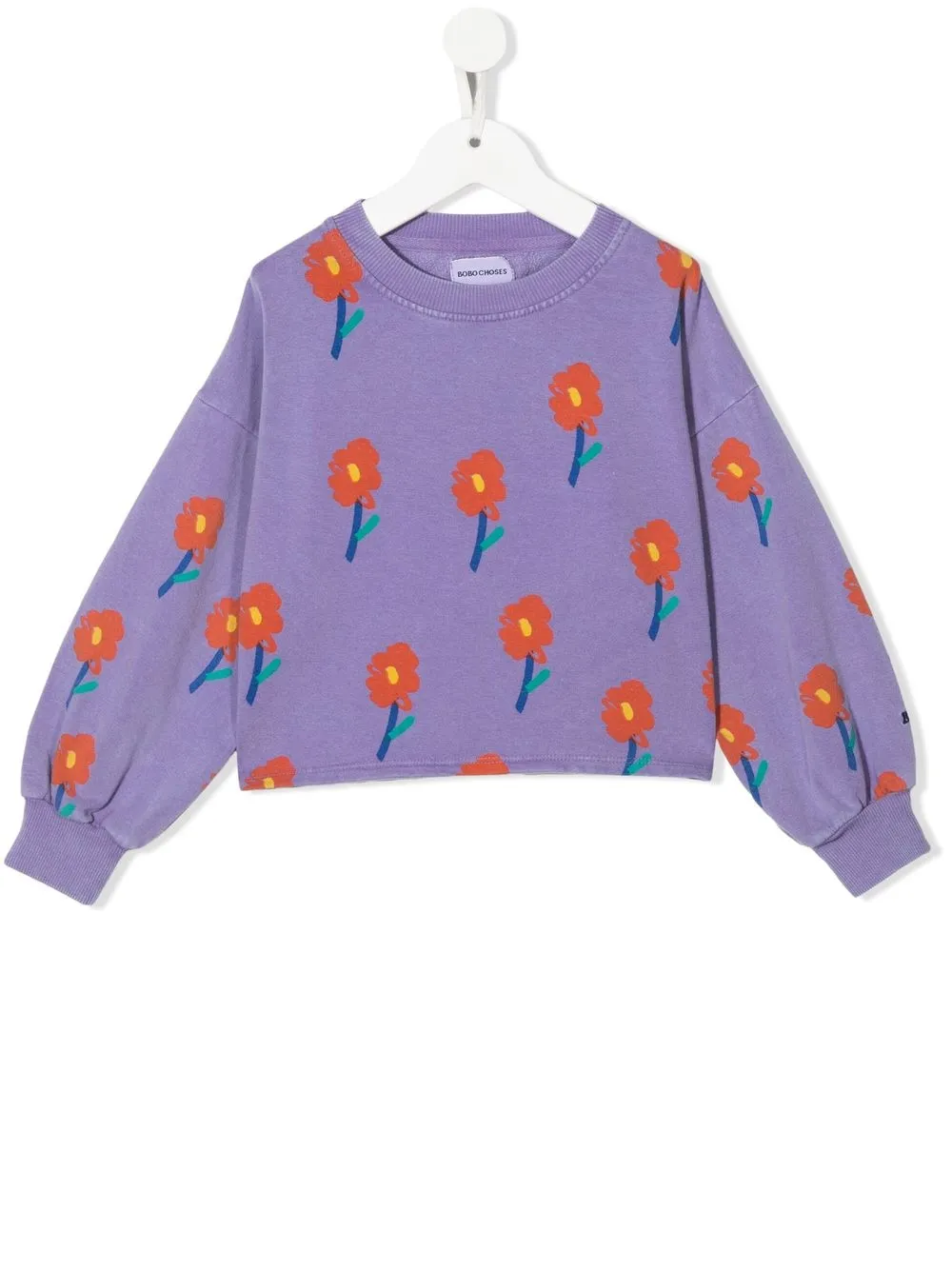 

Bobo Choses sudadera con motivo floral - Morado