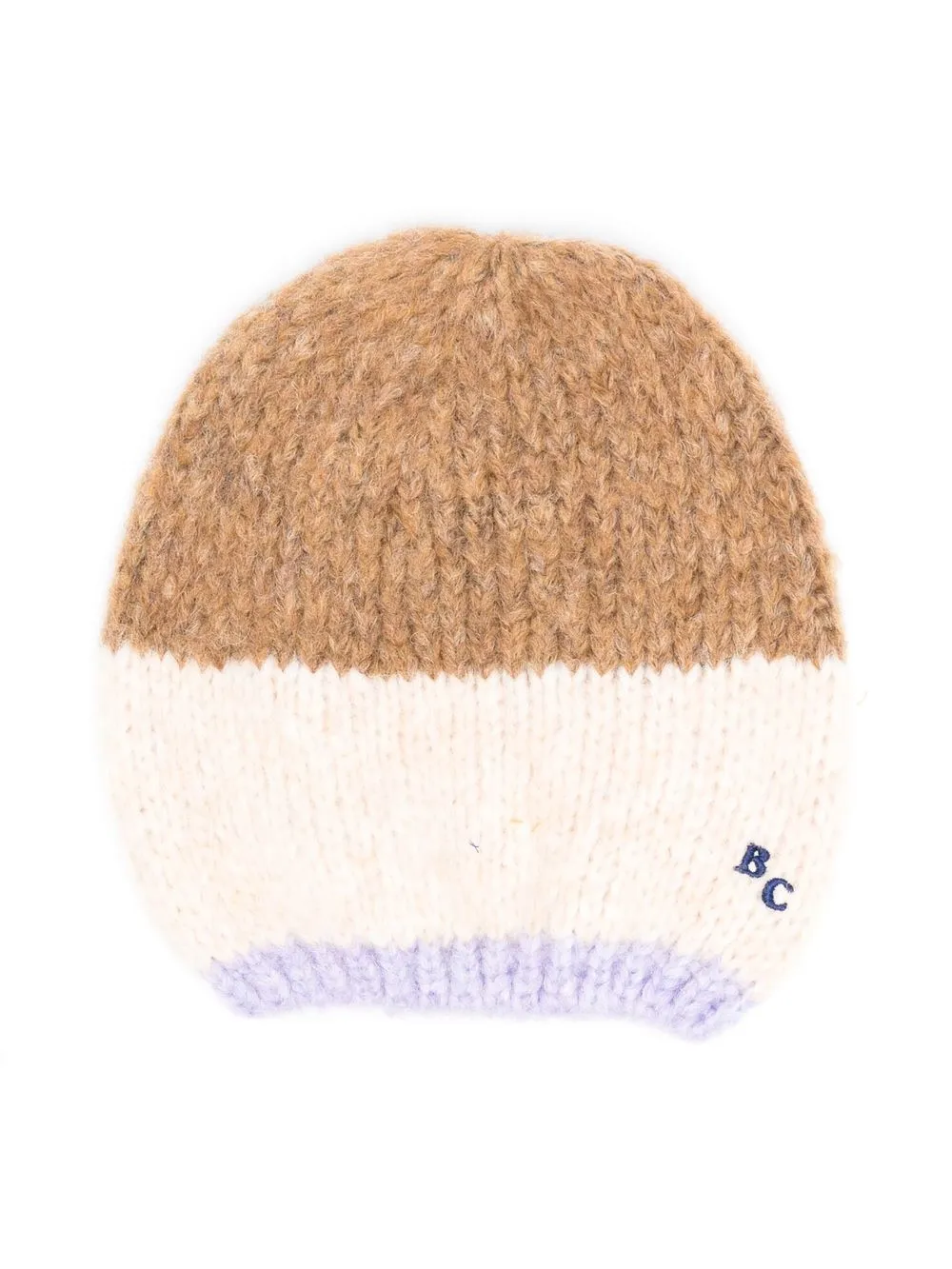 

Bobo Choses embroidered-logo detail knit beanie - Neutrals