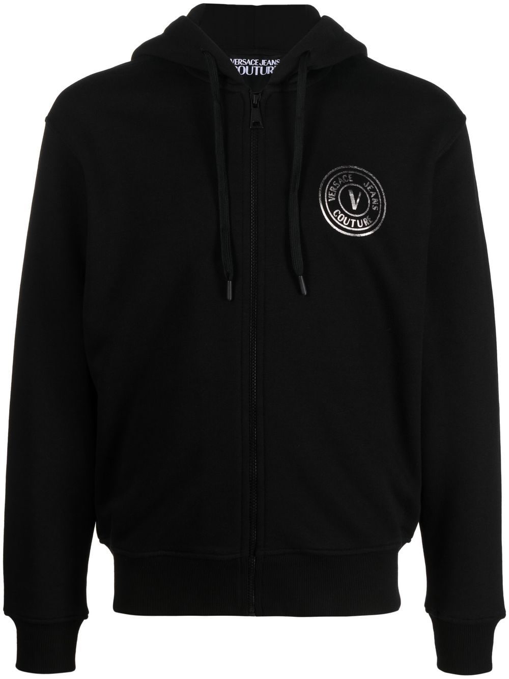 Versace Jeans Couture logo-print Zipped Hoodie - Farfetch