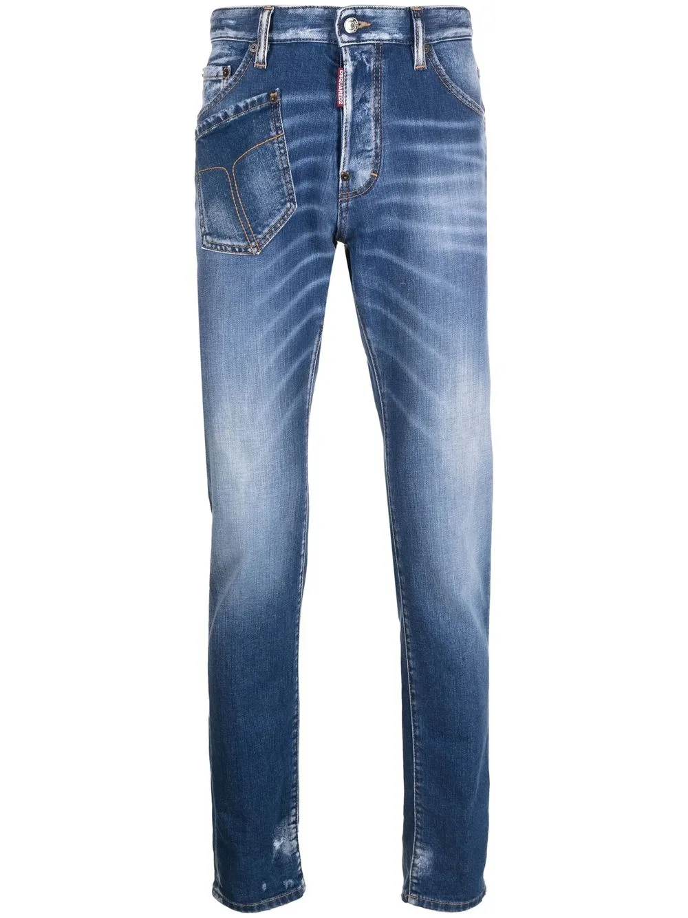 

Dsquared2 distressed-effect washed jeans - Blue