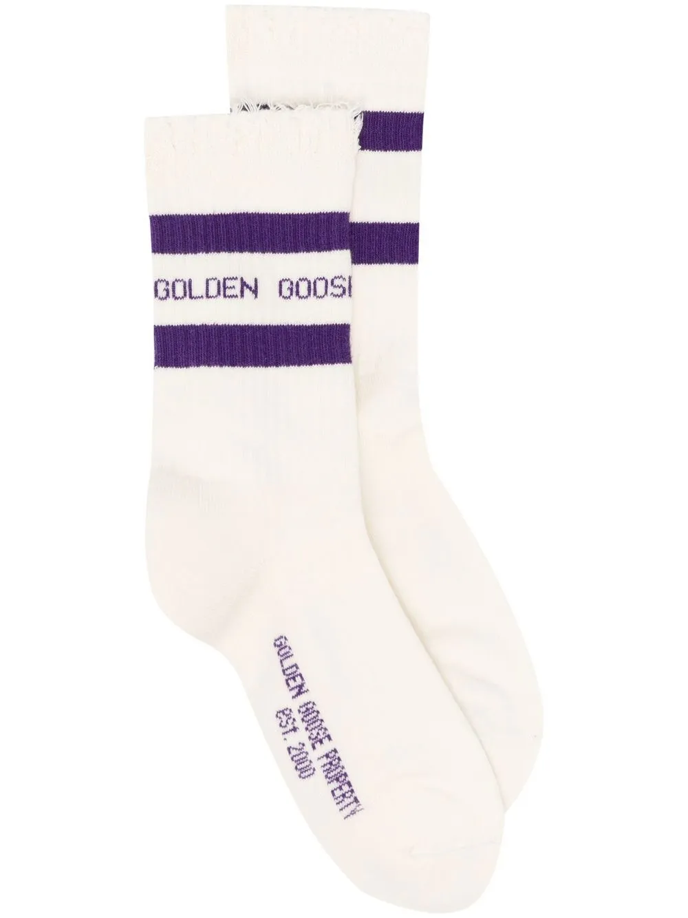 

Golden Goose calcetines con logo bordado - Neutro