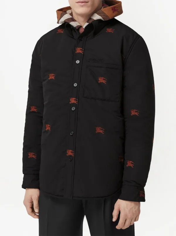 Tシャツ・カットソー Burberry Embroidered nylon padded shirt (8061050 A1189) Burberry BURBERRY Embroidered Nylon Padded Shirt | luosophy