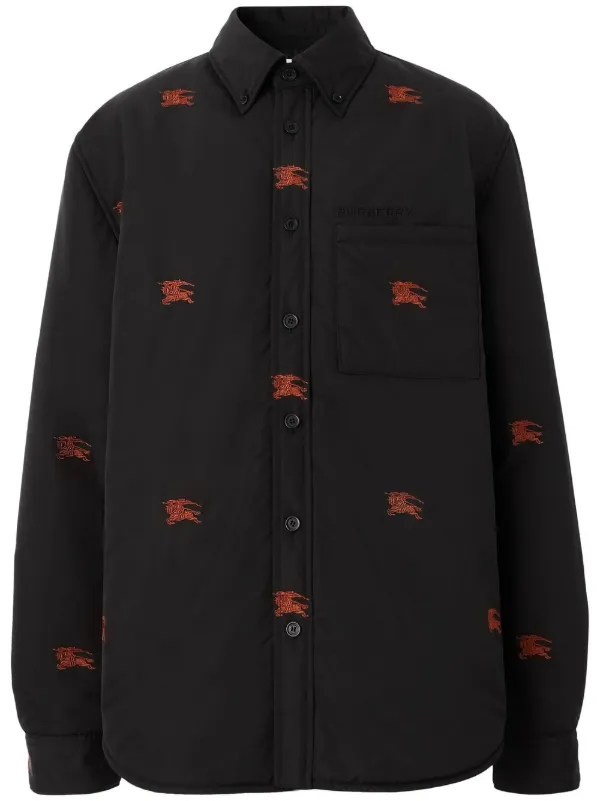 Black burberry hotsell button up