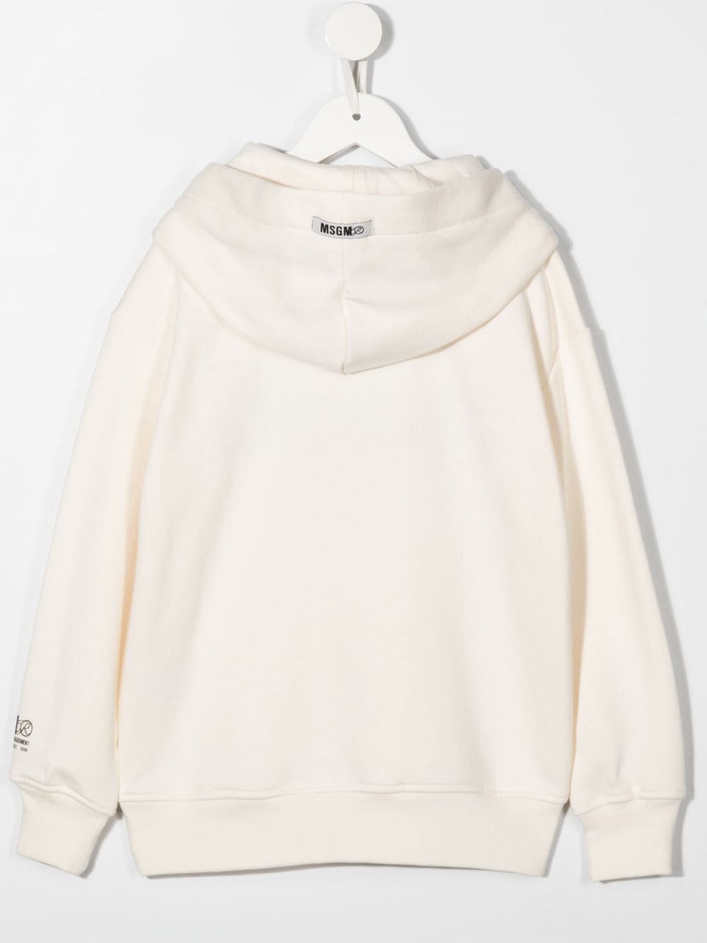 MSGM Kids Hoodie met geborduurd logo - Beige