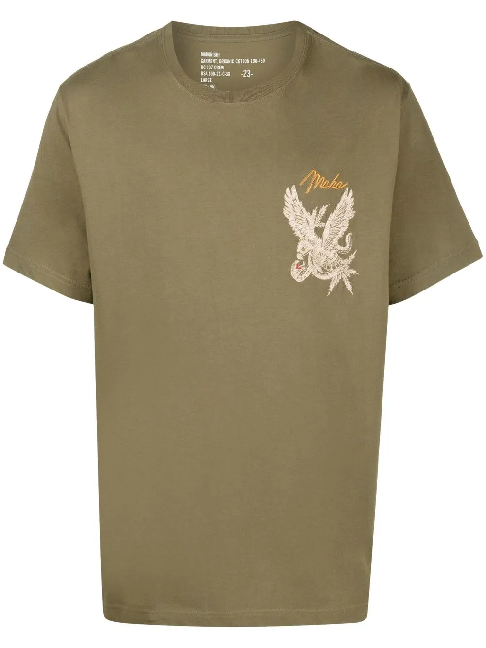 

Maharishi playera con logo bordado - Verde