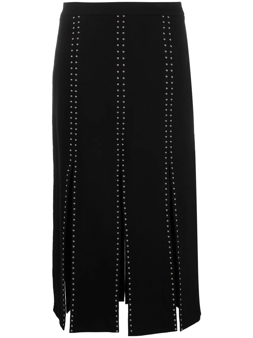 

ERMANNO FIRENZE falda midi con apliques - Negro