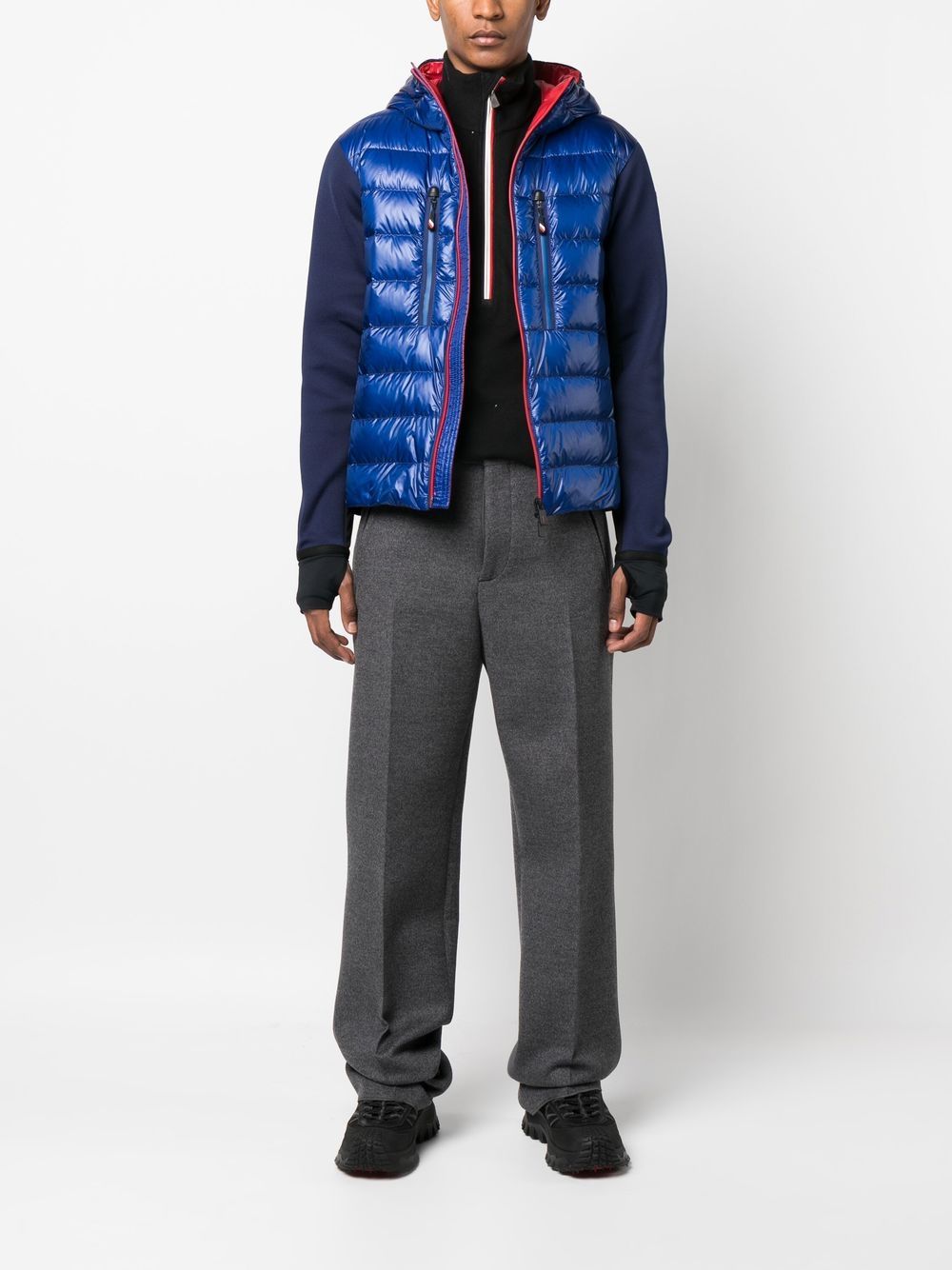 Moncler Grenoble Jack met gewatteerd vlak - Blauw