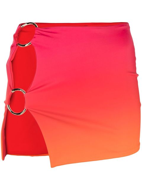 Louisa Ballou double-ring mini skirt