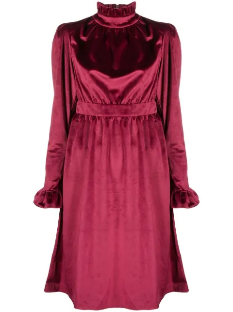 Masterpeace ruffle-collar midi dress