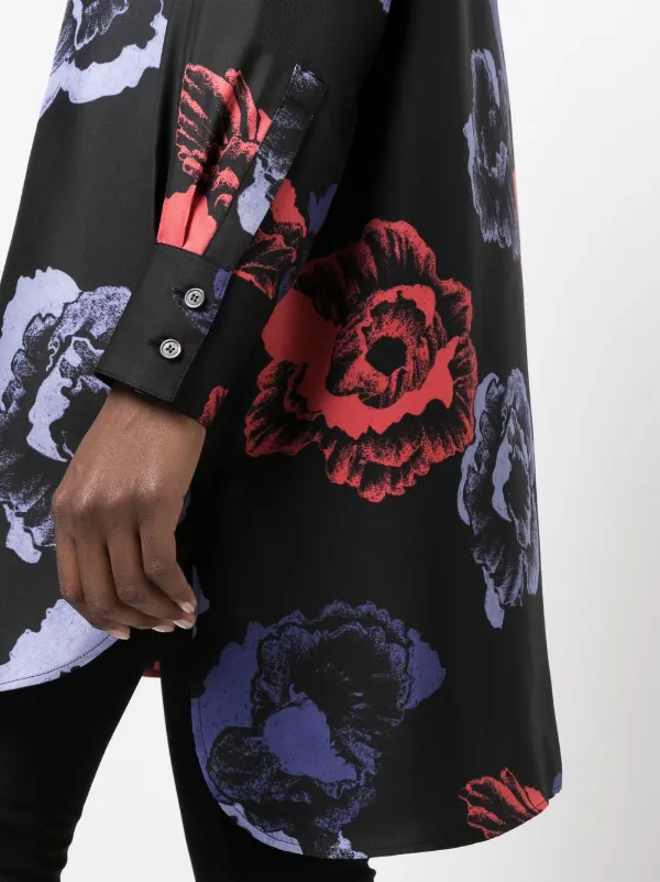 Salvatore Ferragamo フローラルシャツ Ferragamo フローラル シャツ | ブラック | FARFETCH JP