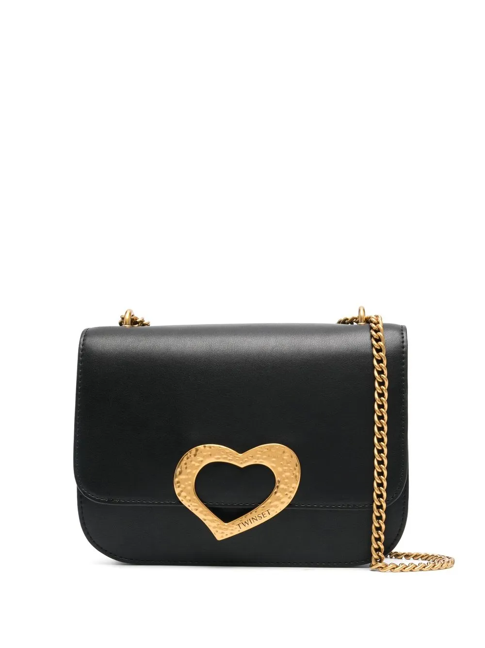 

TWINSET bolsa de hombro con motivo de corazón - Negro