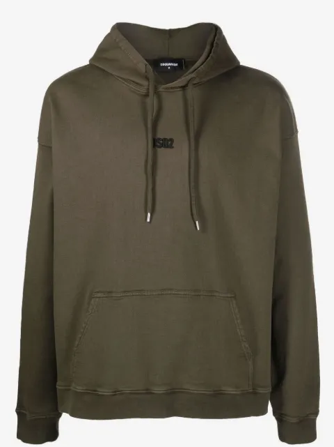 DSQUARED2 embroidered-logo detail hoodie