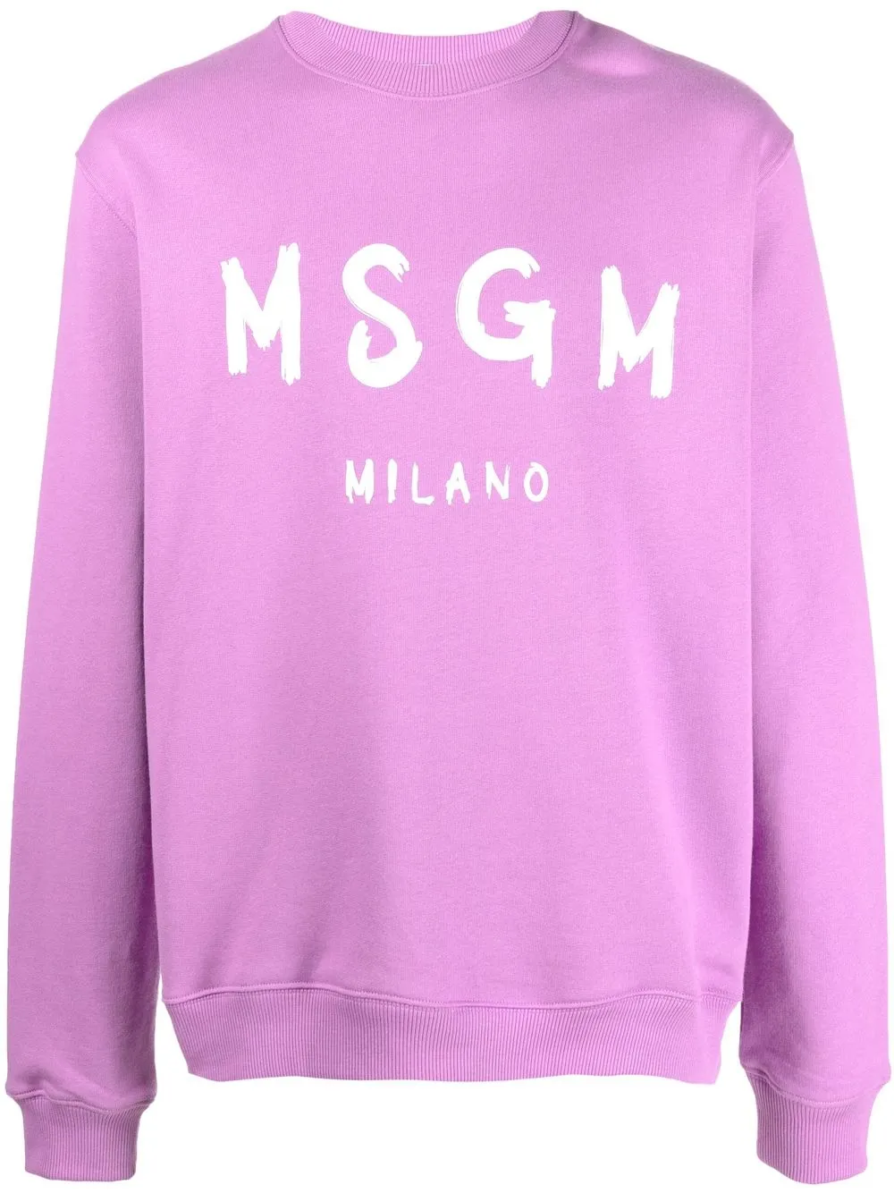 

MSGM sudadera con logo estampado - Morado