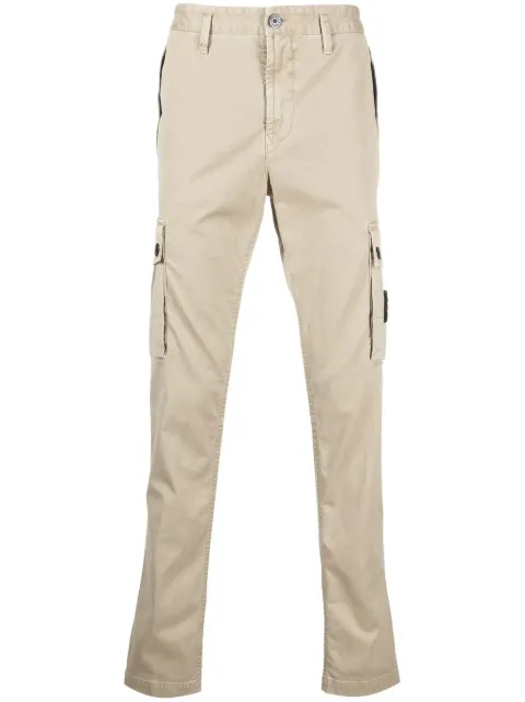 Compass-patch cargo trousers