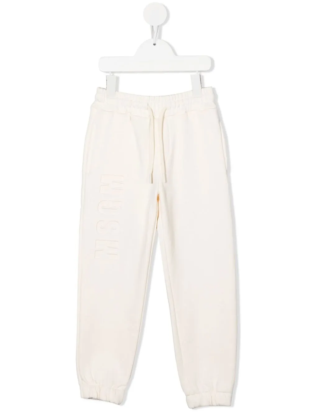 

MSGM Kids pants con cordones en la pretina - Neutro