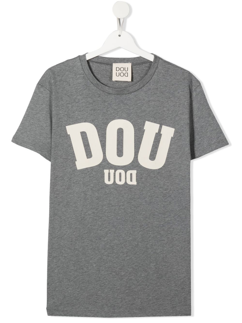 Douuod Kids logo-print T-shirt - Grey