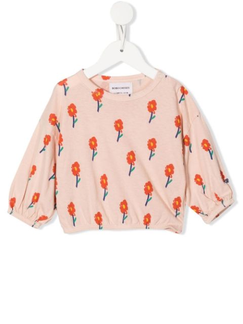 Bobo Choses all-over floral-print blouse