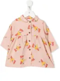 Bobo Choses all-over chicken-print dress - Pink