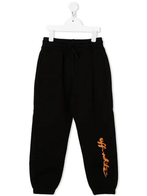 Off-White Kids logo-print leg track pants