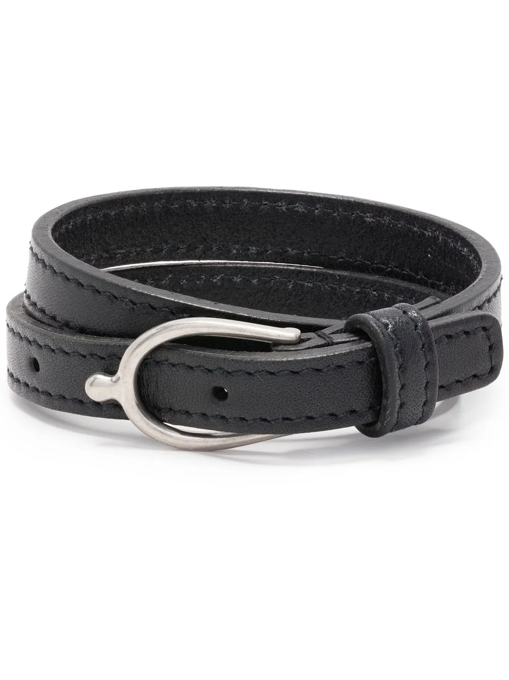 

Saint Laurent wrap leather bracelet - Black