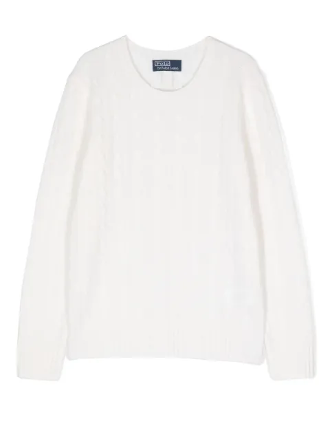 POLO RALPH LAUREN KIDS cashmere cable-knit jumper