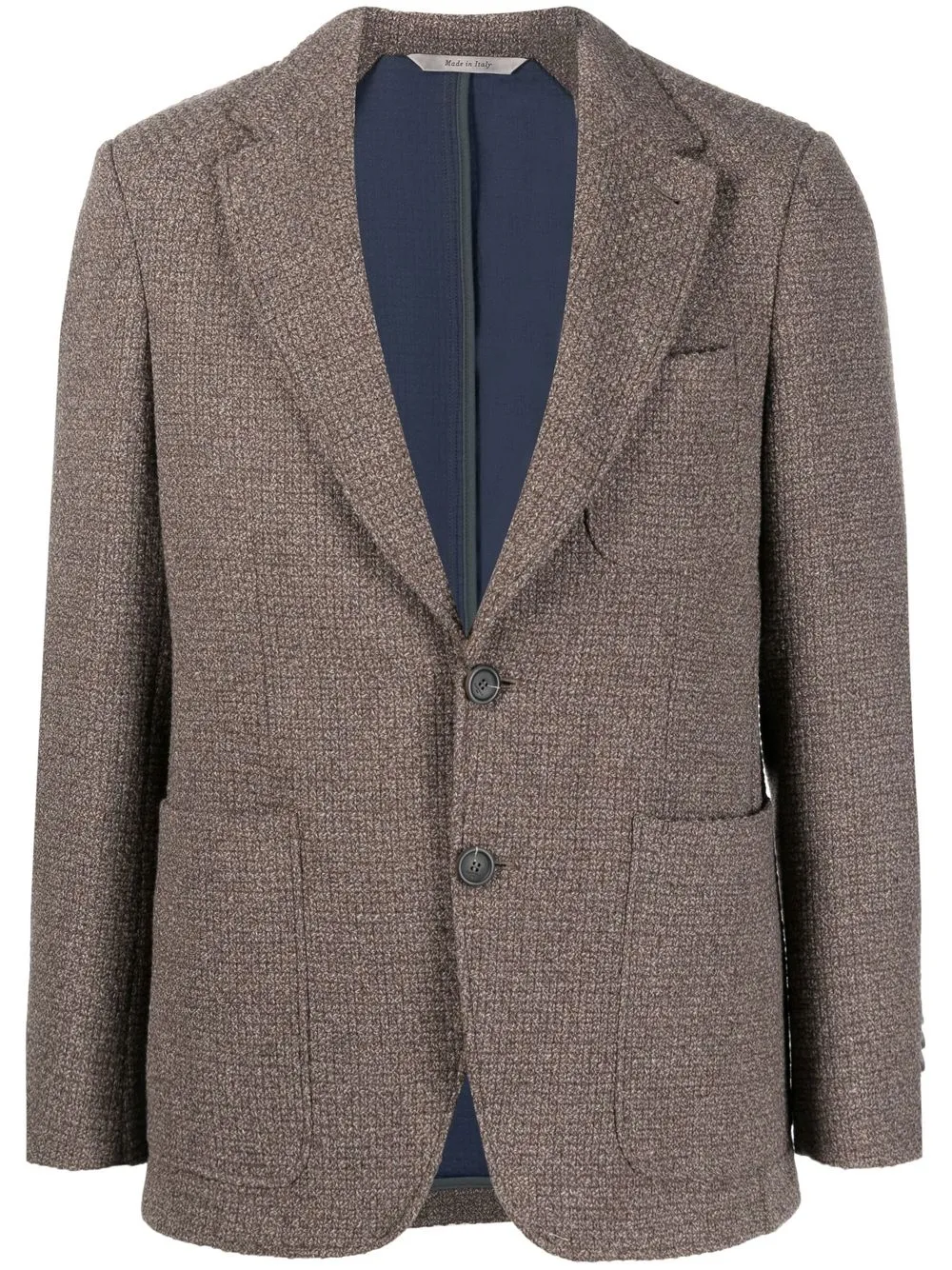 

Canali blazer texturizado con botones - Marrón