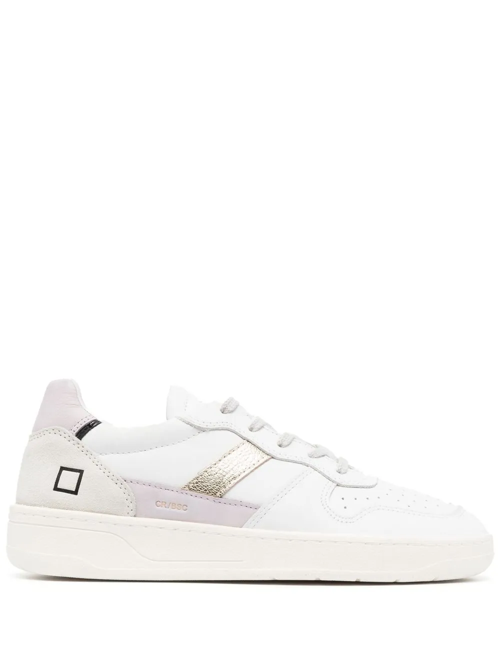 

D.A.T.E. tenis bajos con paneles - Blanco