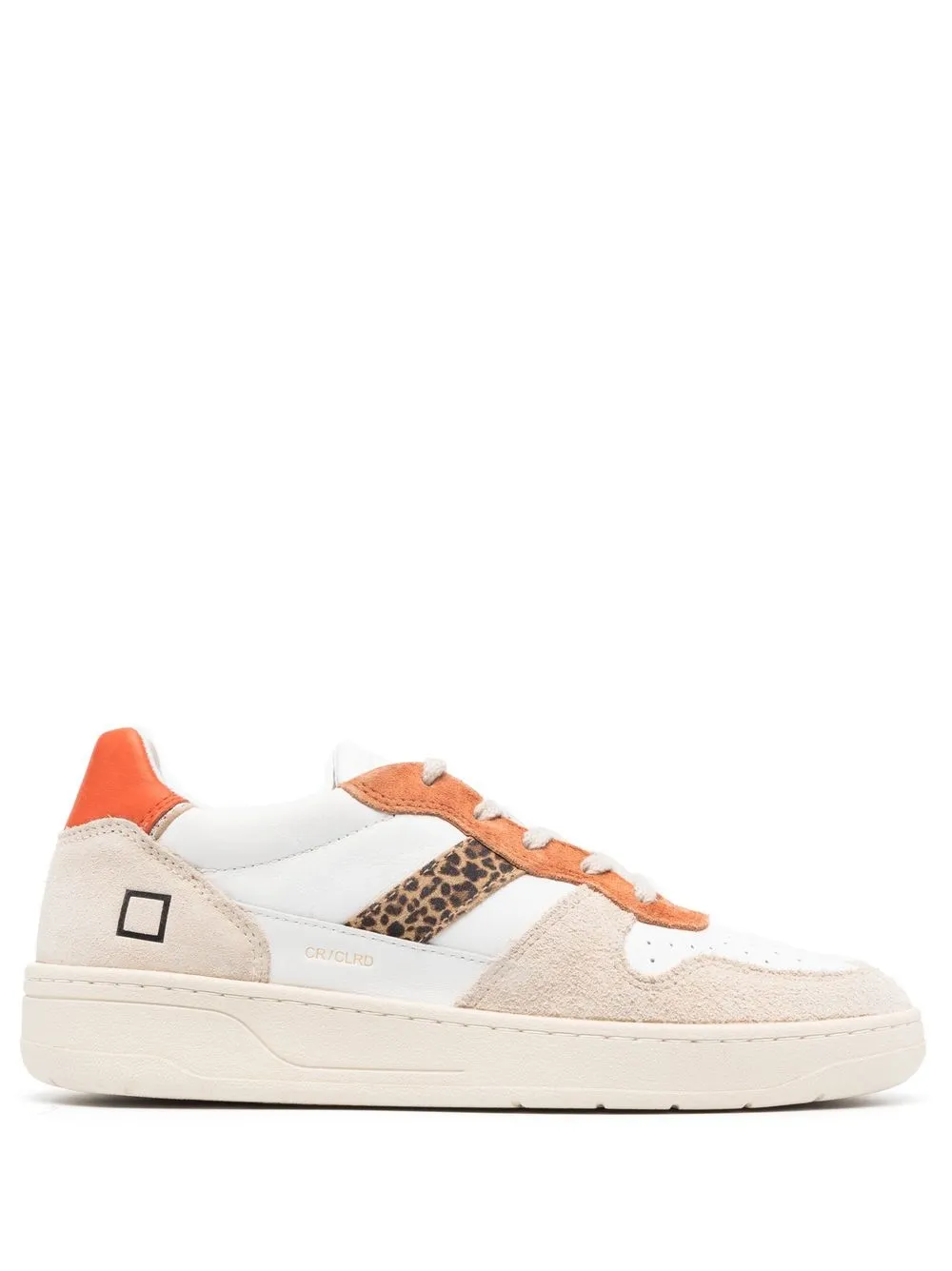 

D.A.T.E. panelled low-top leather sneakers - White