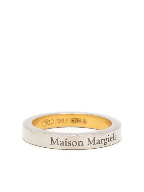 Maison Margiela engraved-logo band ring