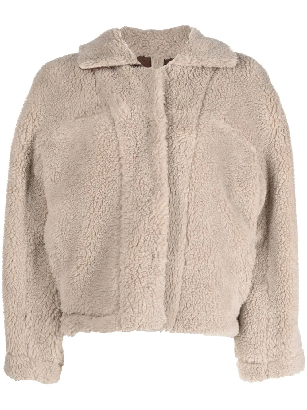 

Alysi reversible shearling jacket - Neutrals