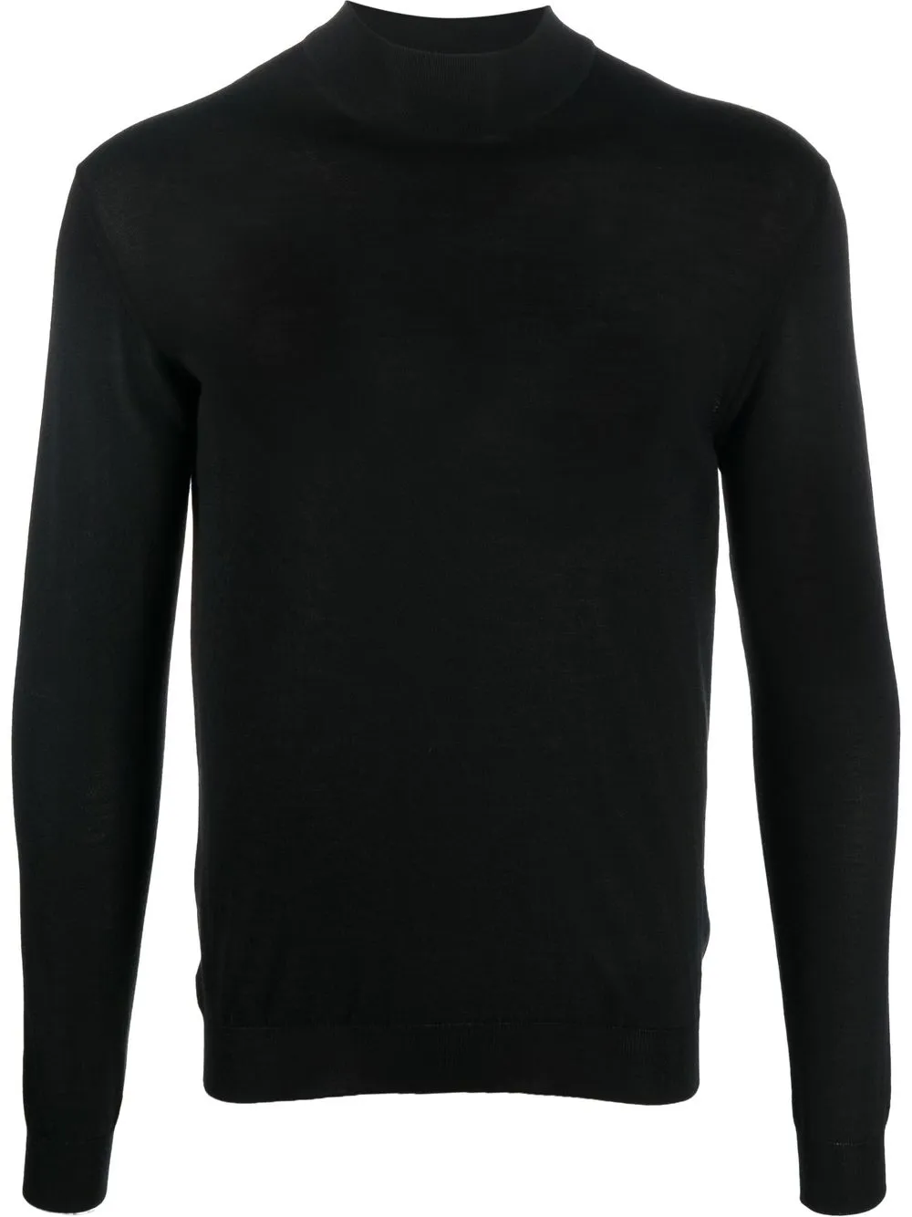 

Malo high neck knitted sweater - Black