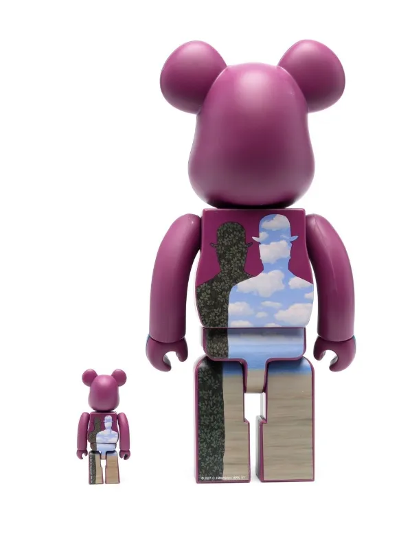 BE@RBRICK René Magritte 100% and 400% figure set