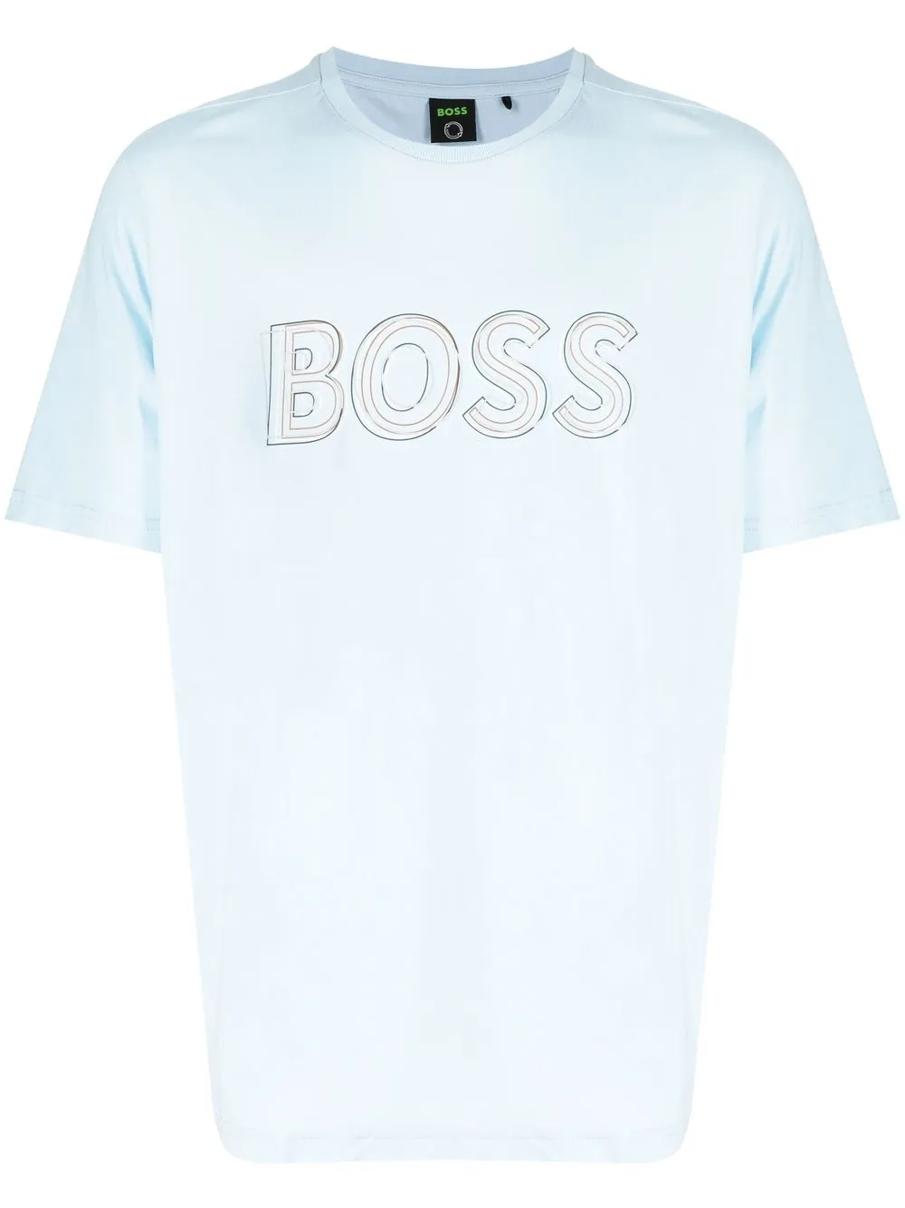 

BOSS playera con logo estampado - Azul