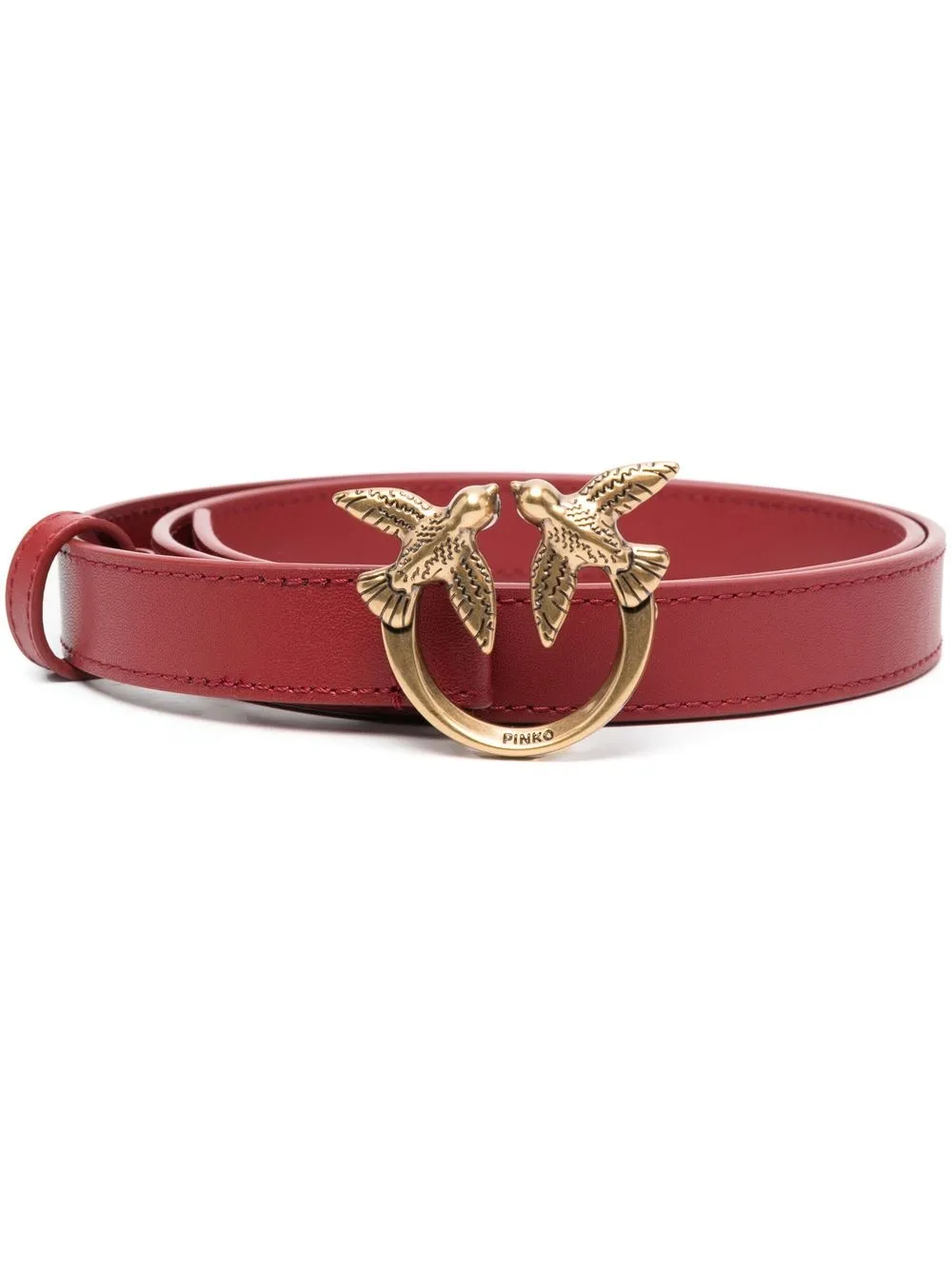 

PINKO cinturón con hebilla del logo - Rojo