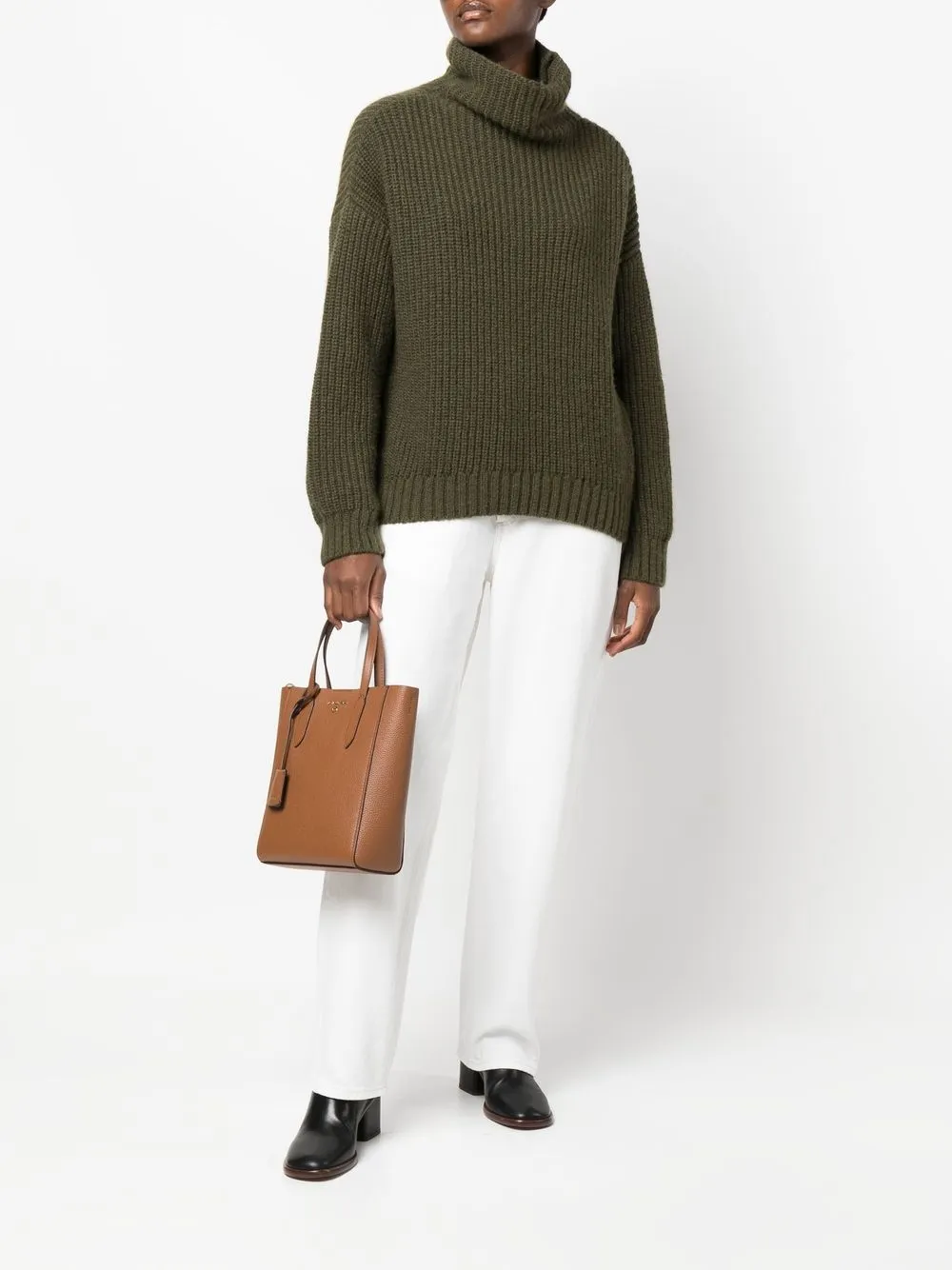 Michael Kors Shopper met logoplakkaat - Bruin