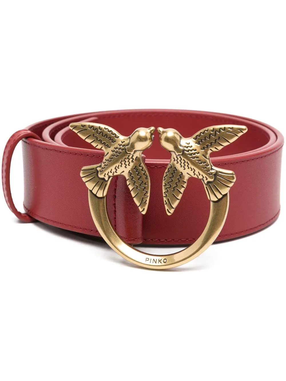 

PINKO cinturón con hebilla del logo - Rojo