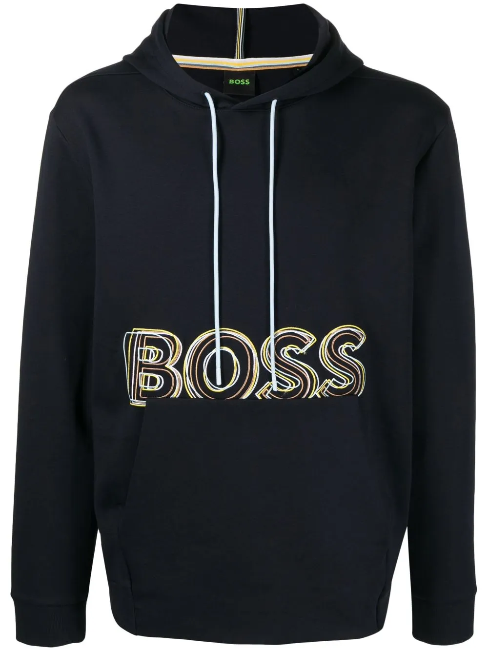 Hugo boss hoodie black and gold store