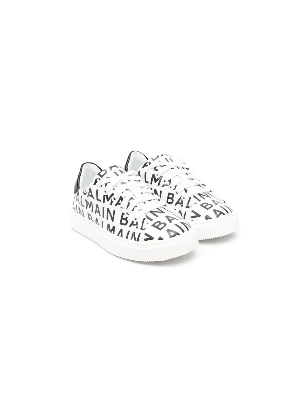 

Balmain Kids all-over logo-print sneakers - White