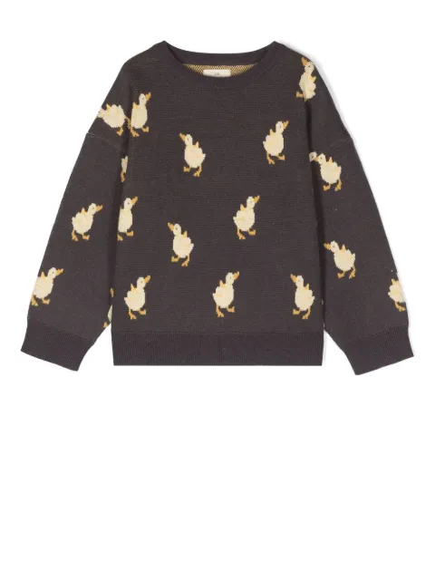 Konges Sløjd suéter con estampado de pato