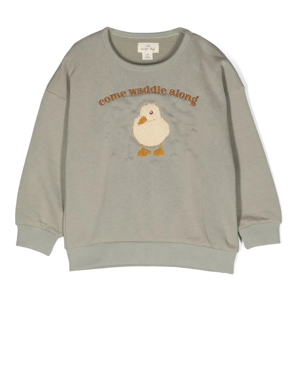 Konges Sløjd sudadera con pato bordado | gris | Image 1