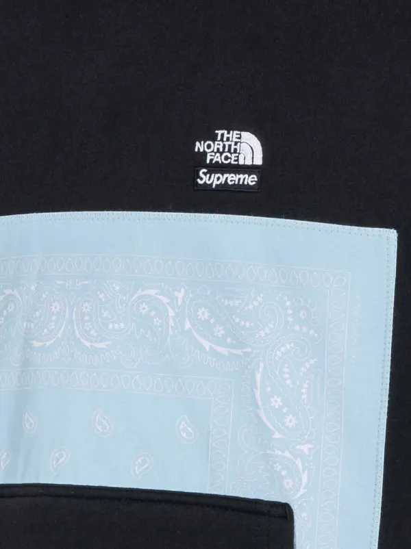 x The North Face bandana-print hoodie