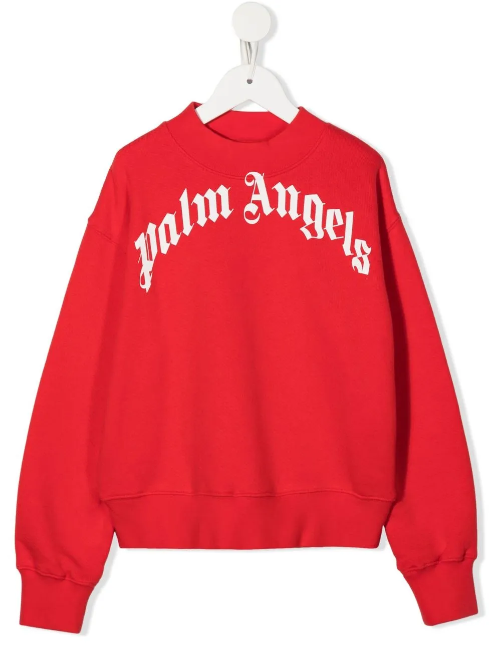 

Palm Angels Kids sudadera con logo estampado - Rojo