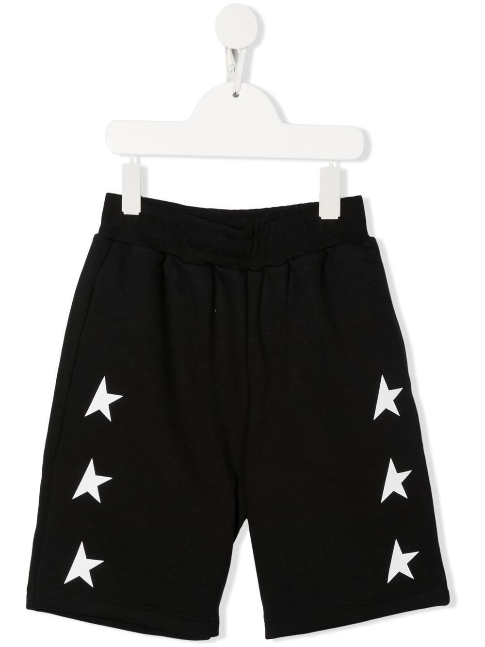 

Golden Goose Kids bermudas anchas con logo estampado - Negro