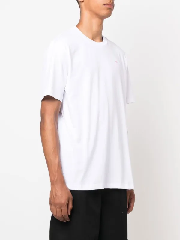 Tシャツ・カットソー DIESEL | T-JUST-MICRODIV T-SHIRT WHITE Women's T-shirt with embroidered D patch | White | Diesel