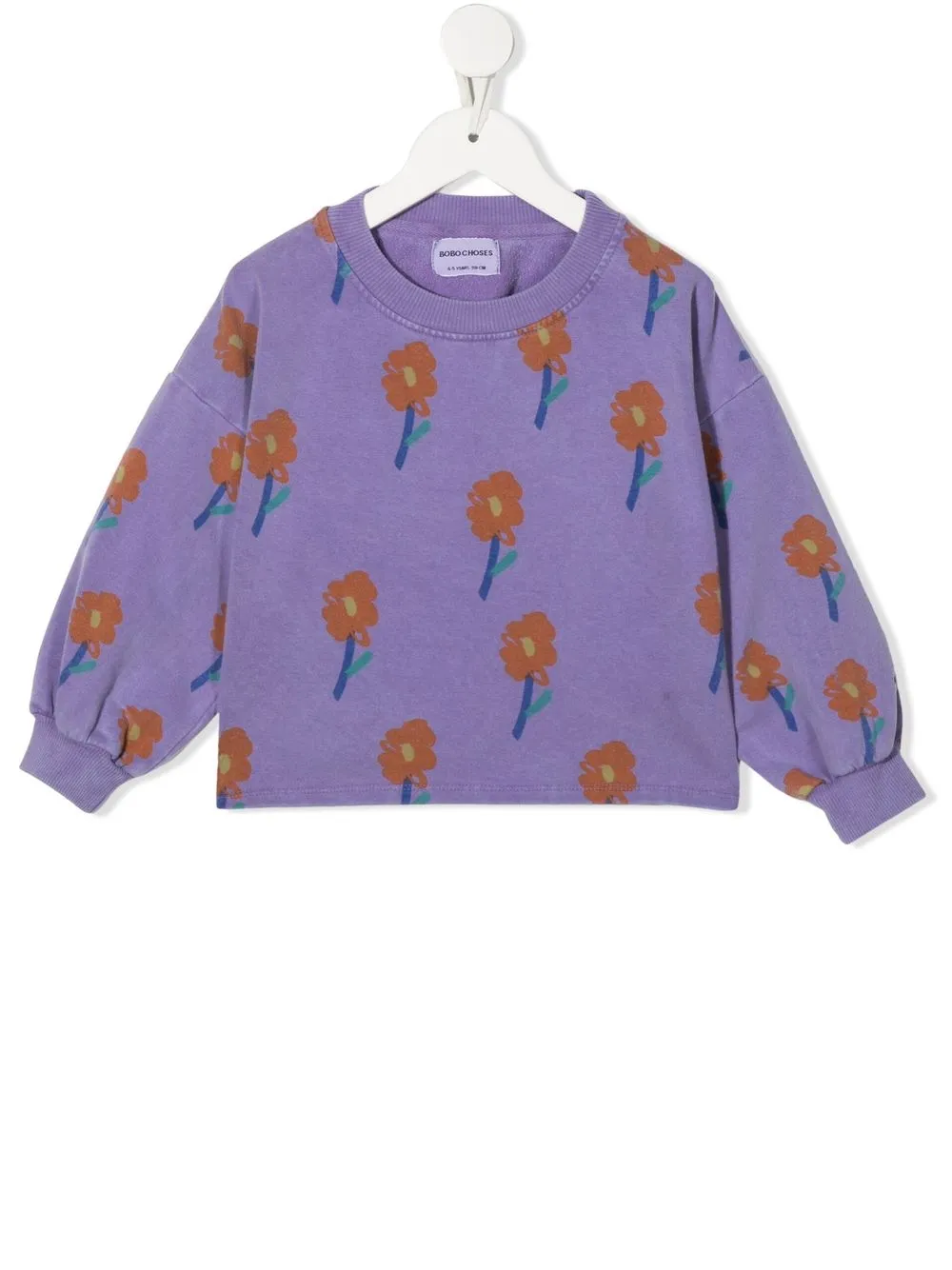 

Bobo Choses floral-print organic-cotton sweatshirt - Purple