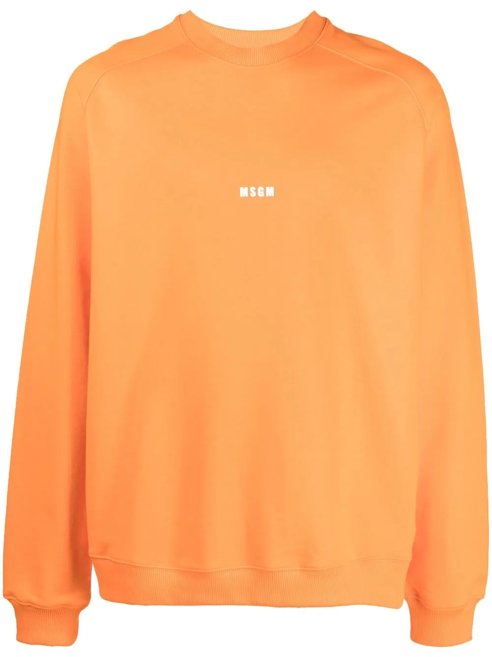 

MSGM sudadera con logo estampado - Naranja